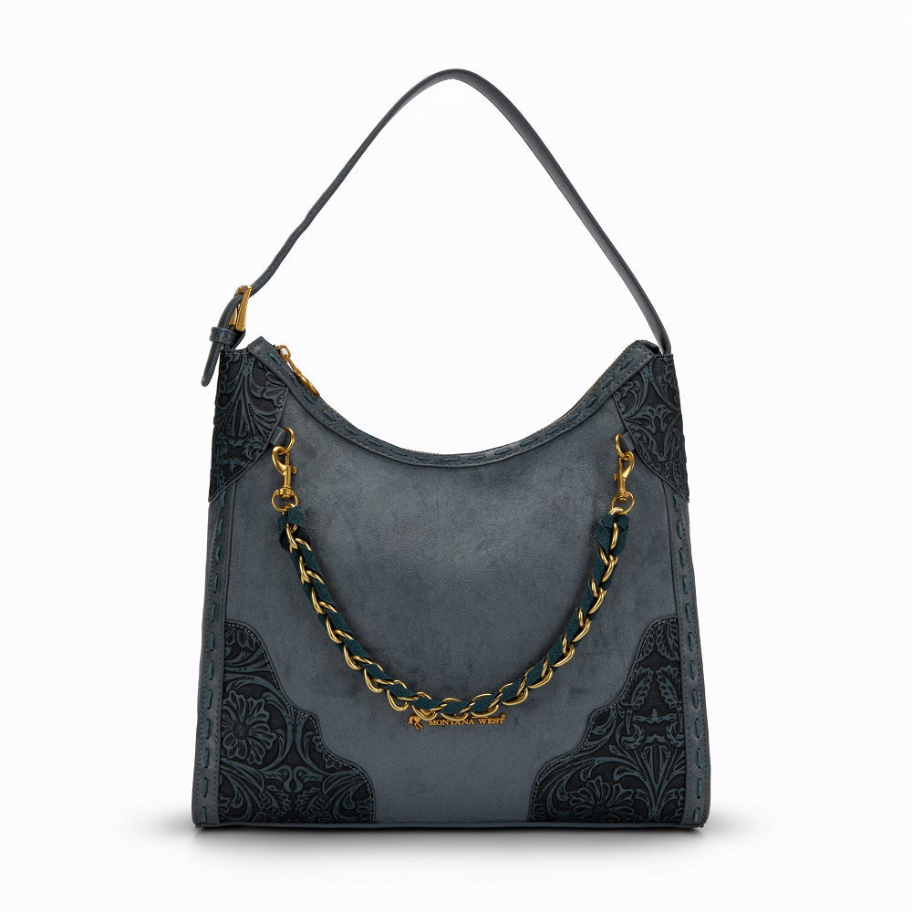 Montana West Tooled Hobo Bag