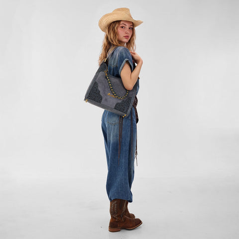 Montana West Tooled Hobo Bag