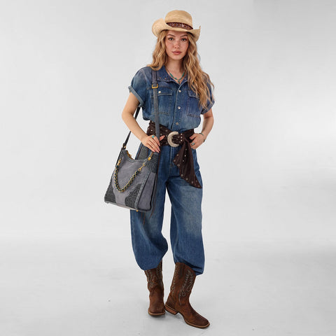 Montana West Tooled Hobo Bag
