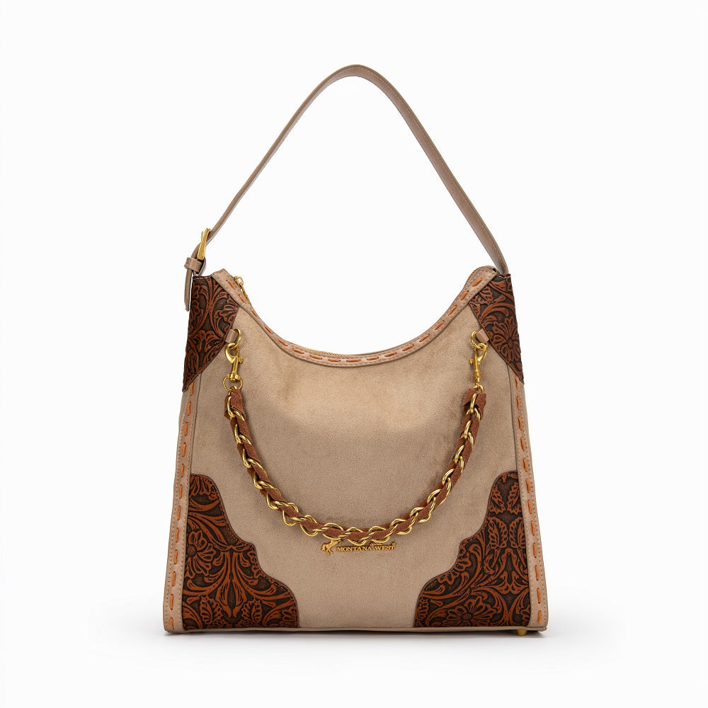 Montana West Tooled Hobo Bag