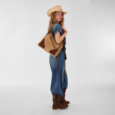 Montana West Tooled Hobo Bag