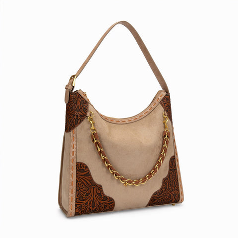 Montana West Tooled Hobo Bag