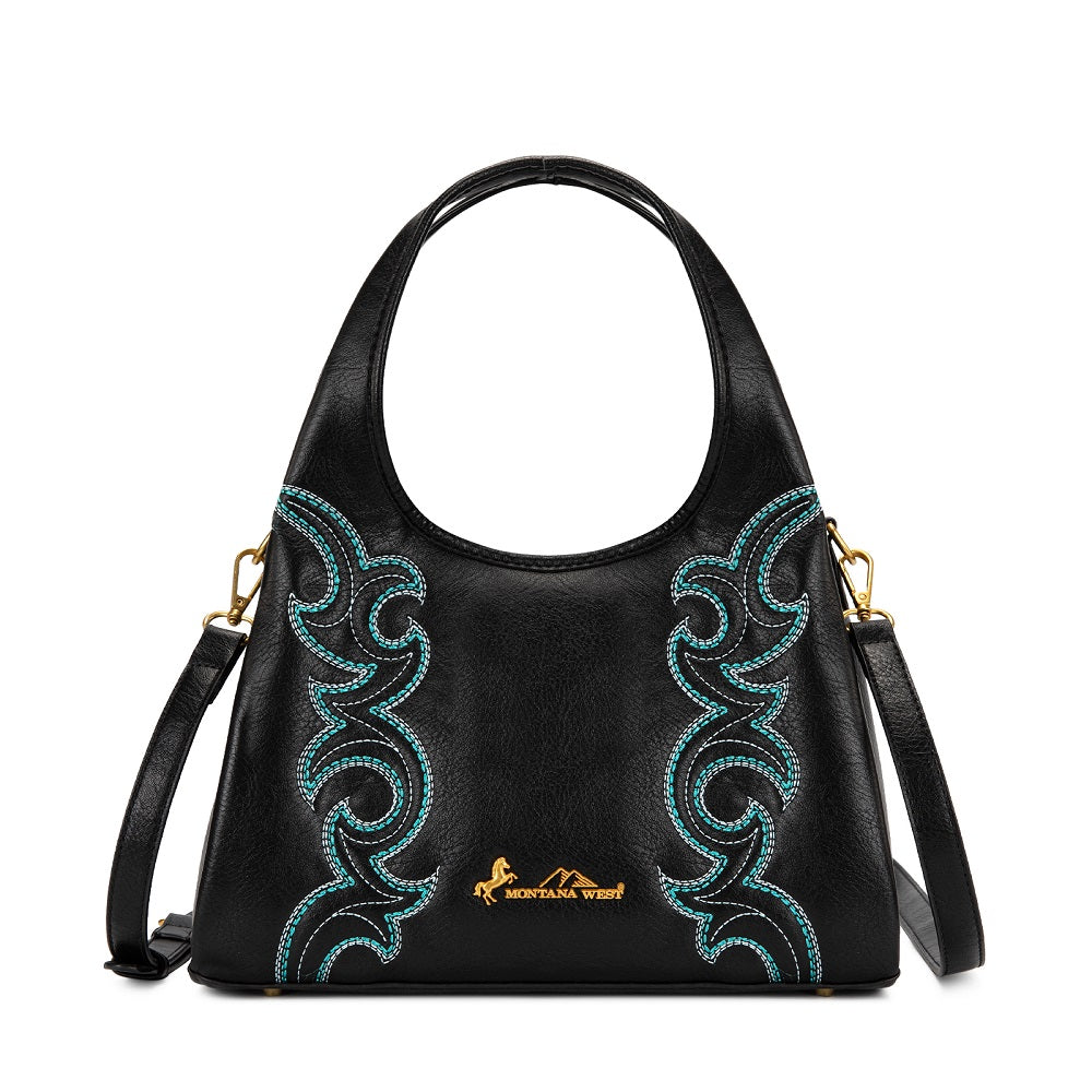 Montana West Western Embroidery Hobo/Crossbody Bag