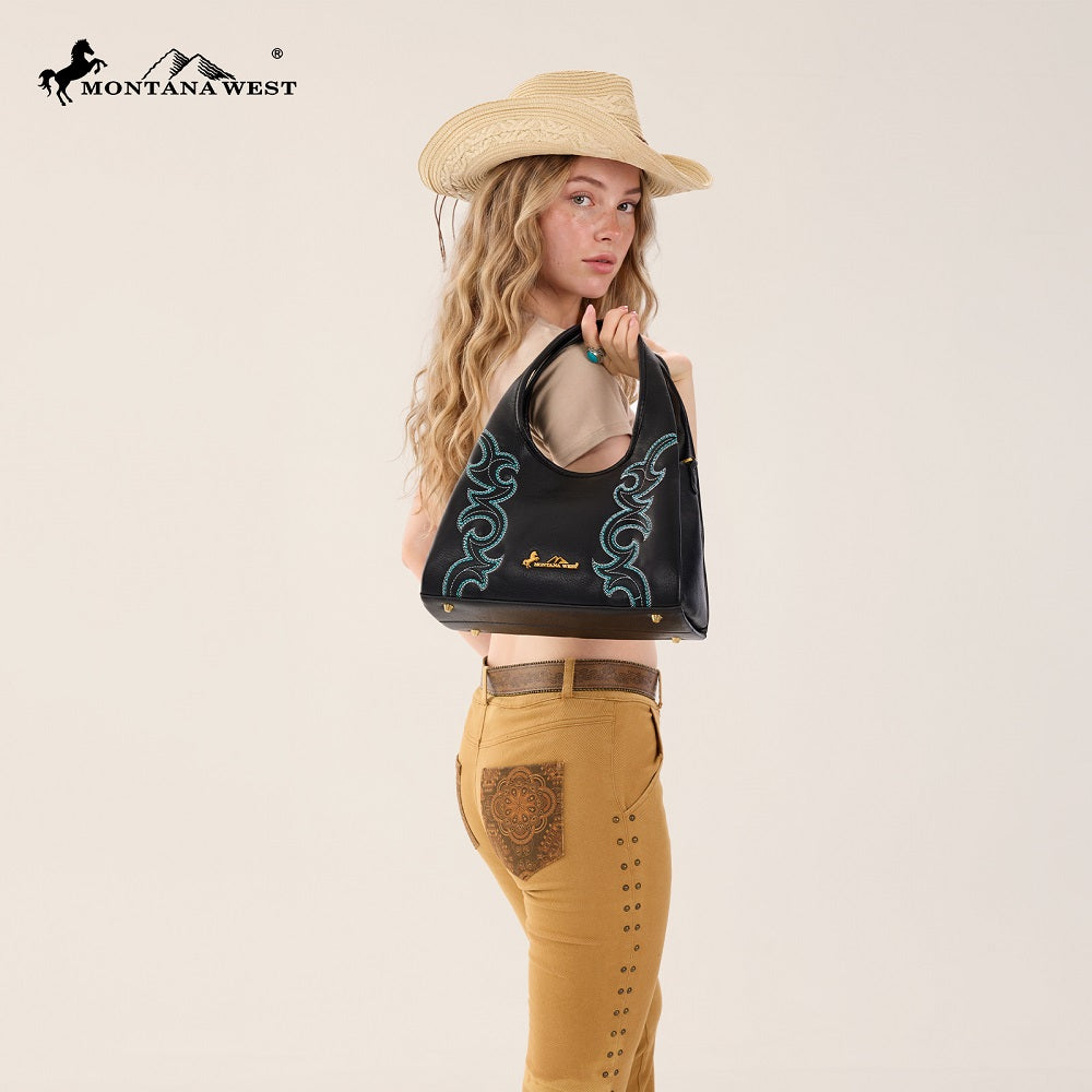 Montana West Western Embroidery Hobo/Crossbody Bag