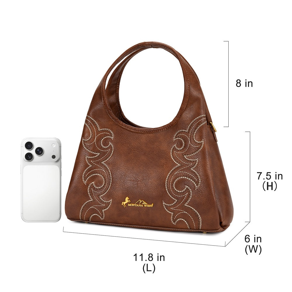 Montana West Western Embroidery Hobo/Crossbody Bag