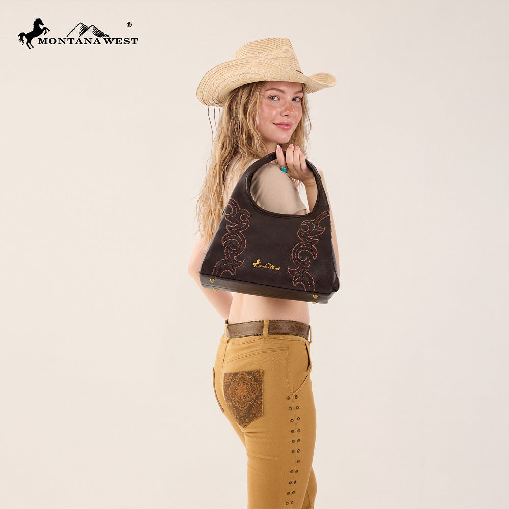 Montana West Western Embroidery Hobo/Crossbody Bag