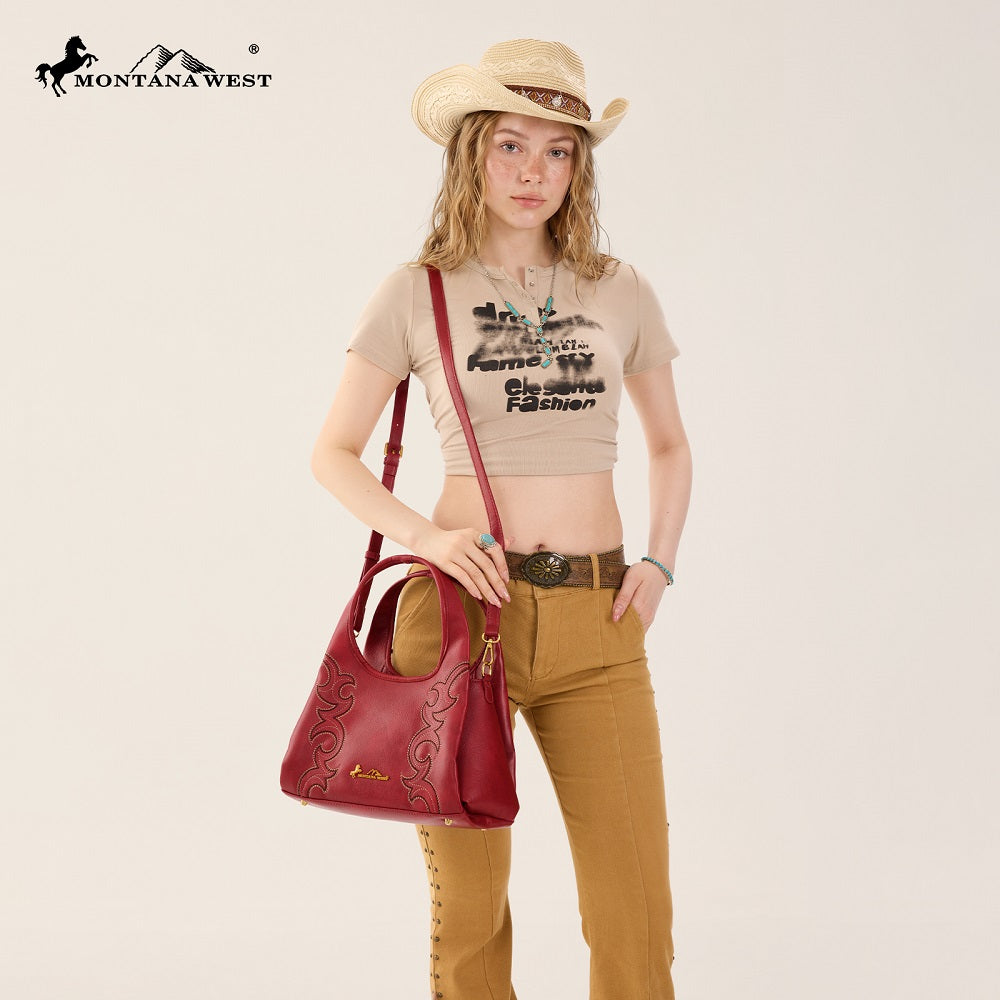 Montana West Western Embroidery Hobo/Crossbody Bag