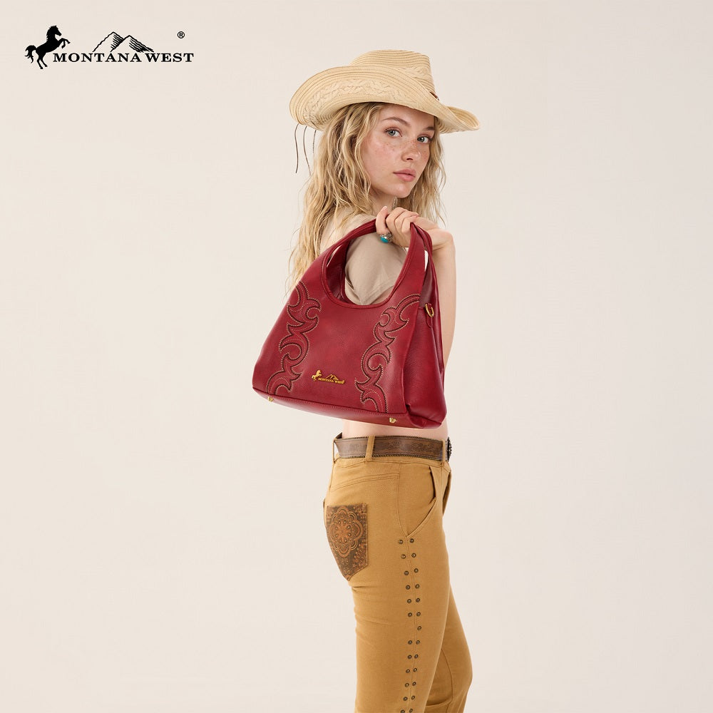 Montana West Western Embroidery Hobo/Crossbody Bag