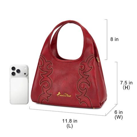 Montana West Western Embroidery Hobo/Crossbody Bag
