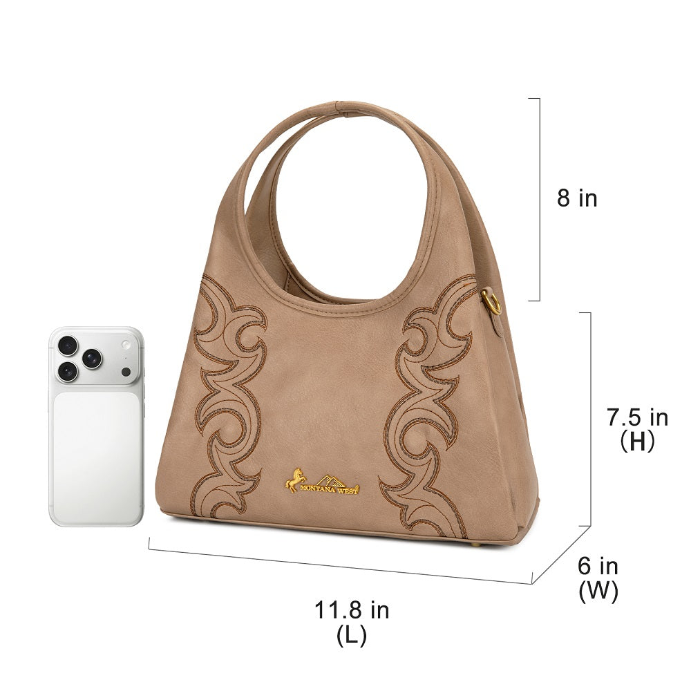 Montana West Western Embroidery Hobo/Crossbody Bag