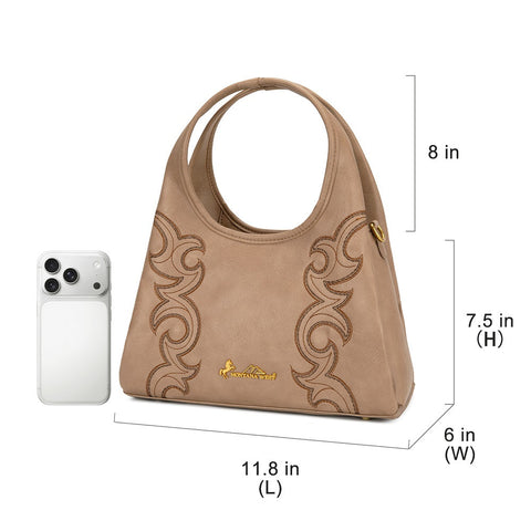 Montana West Western Embroidery Hobo/Crossbody Bag