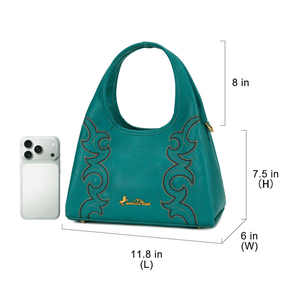 Montana West Western Embroidery Hobo/Crossbody Bag