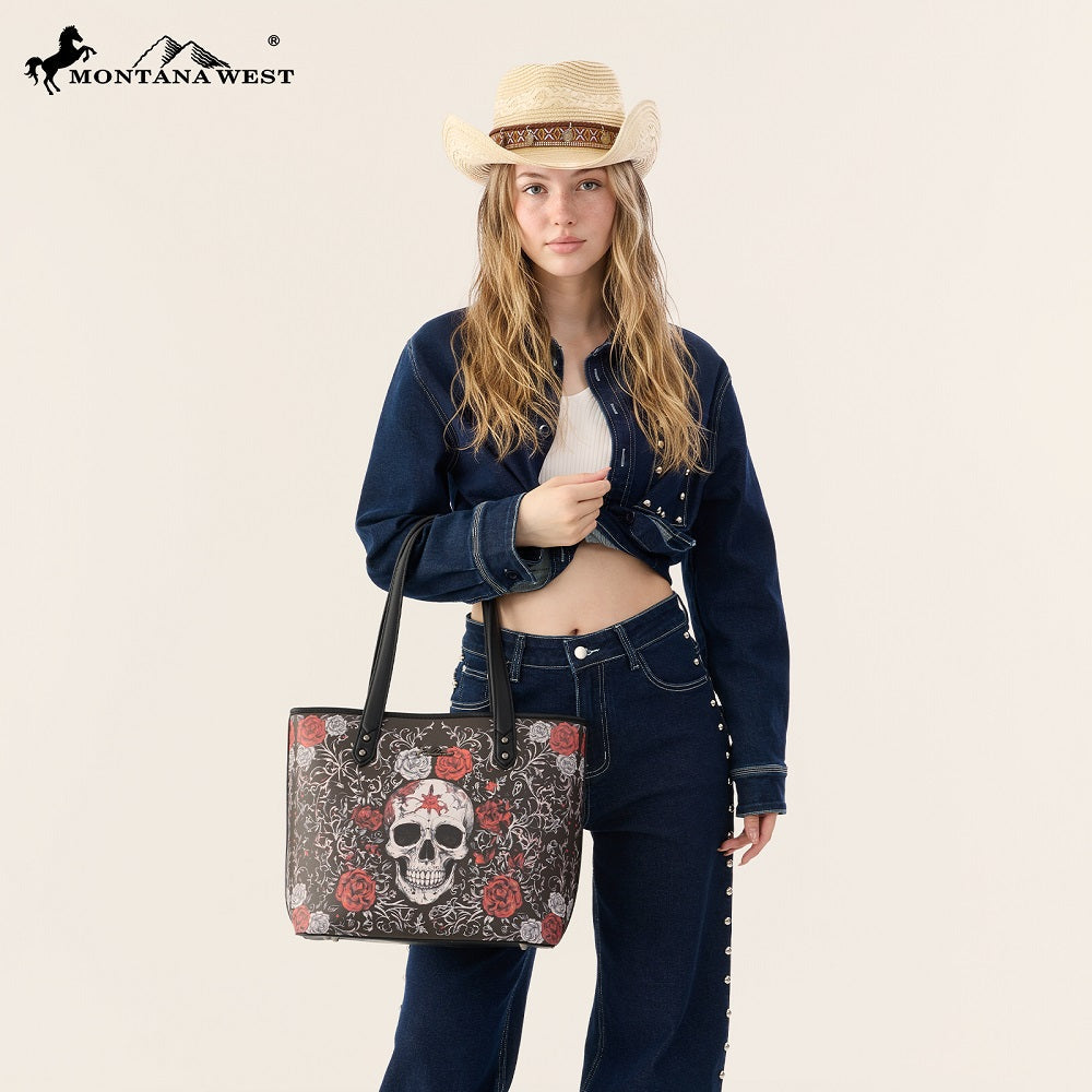 Montana West Halloween Witch Moon Tote Bag