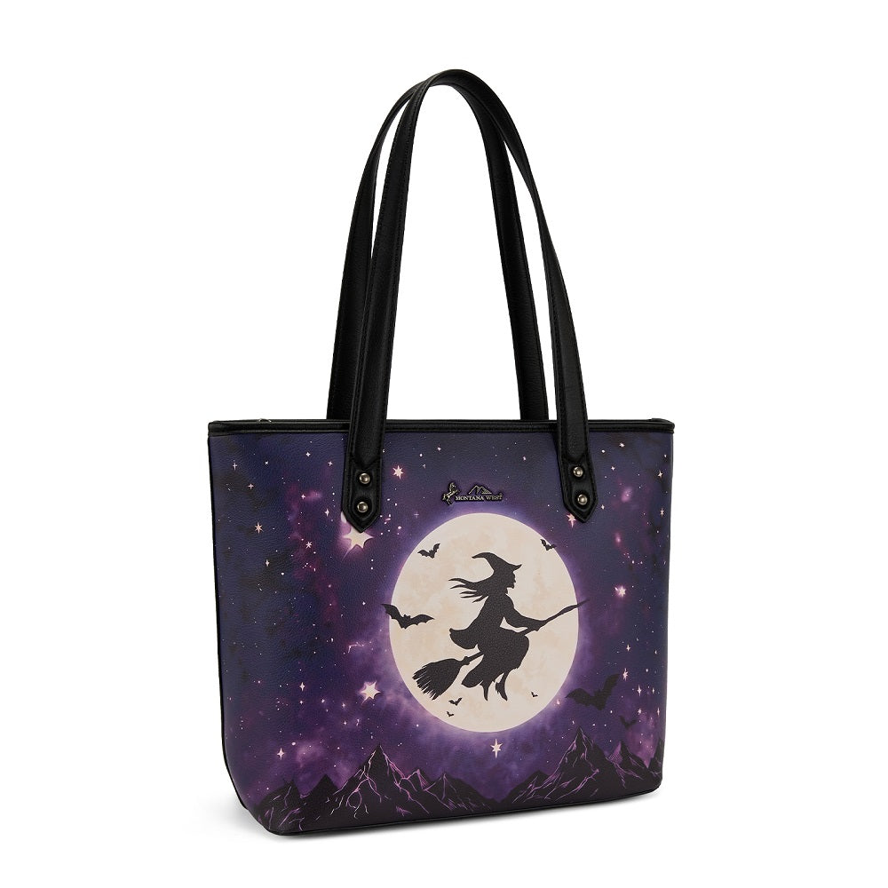 Montana West Halloween Witch Moon Tote Bag