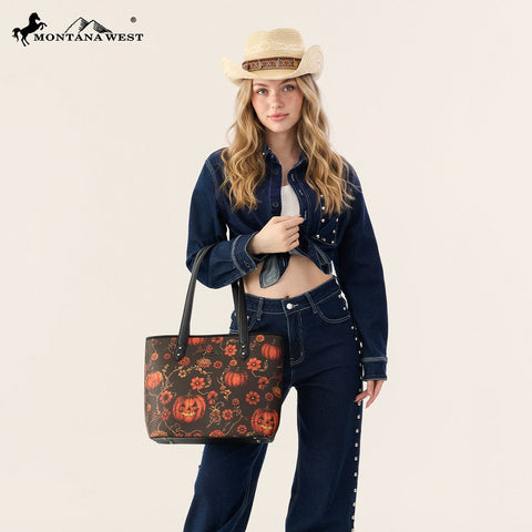 Montana West Halloween Witch Moon Tote Bag