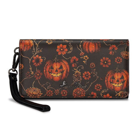 Montana West Halloween Witch Moon Wristlet RFID Wallet