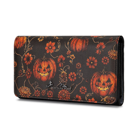 Montana West Halloween Witch Moon Wristlet RFID Wallet