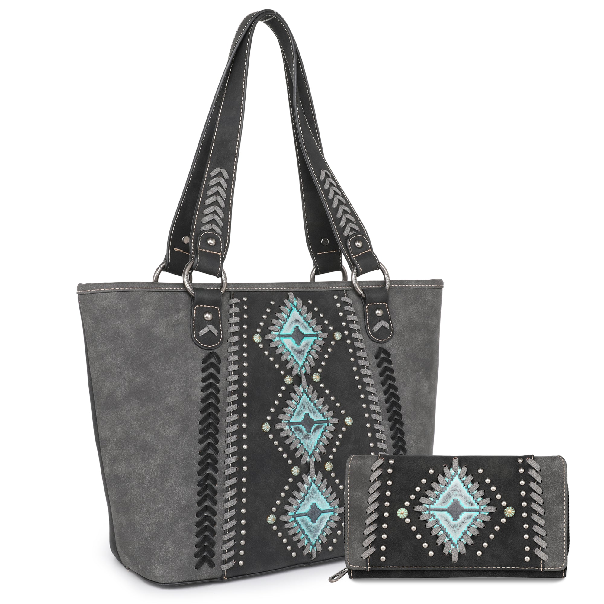 SALE Montana West Aztec Tooled Collection Concealed Carry Tote Set