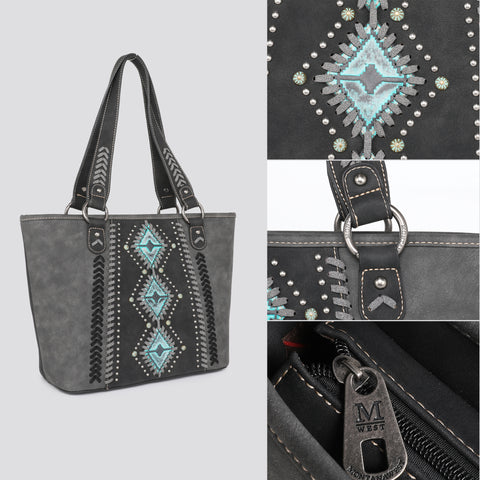 SALE Montana West Aztec Tooled Collection Concealed Carry Tote Set