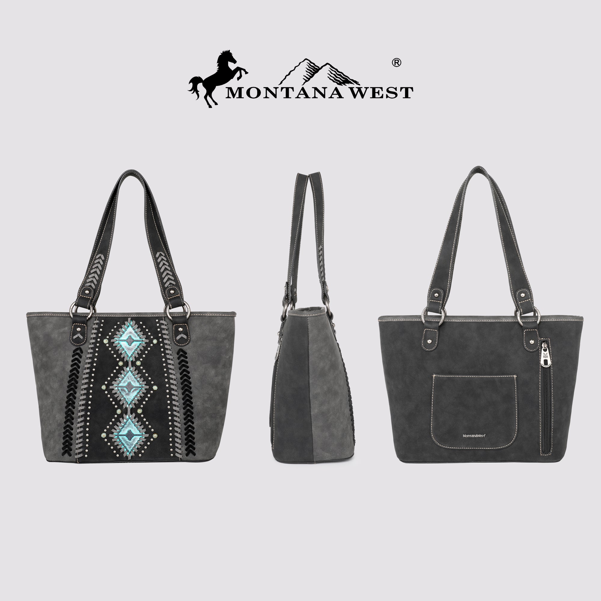 SALE Montana West Aztec Tooled Collection Concealed Carry Tote Set