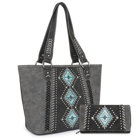 SALE Montana West Aztec Tooled Collection Concealed Carry Tote Set