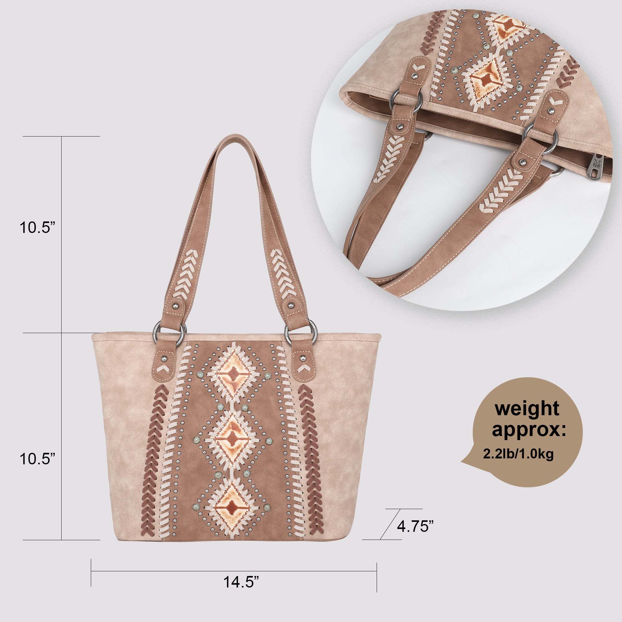 SALE Montana West Aztec Tooled Collection Concealed Carry Tote Set