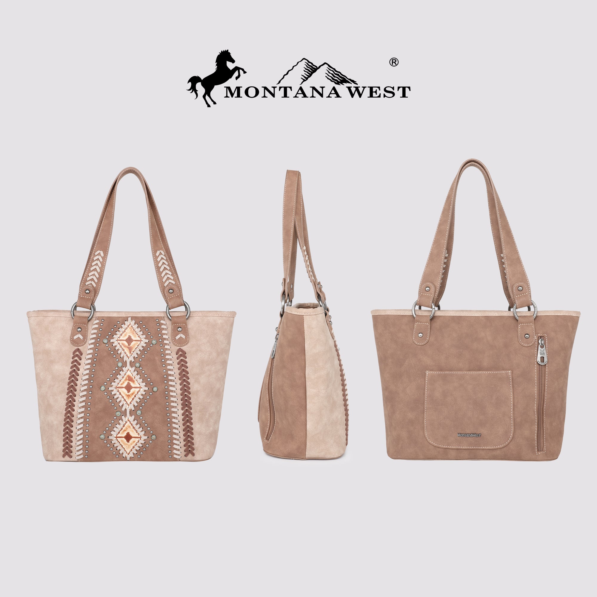 SALE Montana West Aztec Tooled Collection Concealed Carry Tote Set