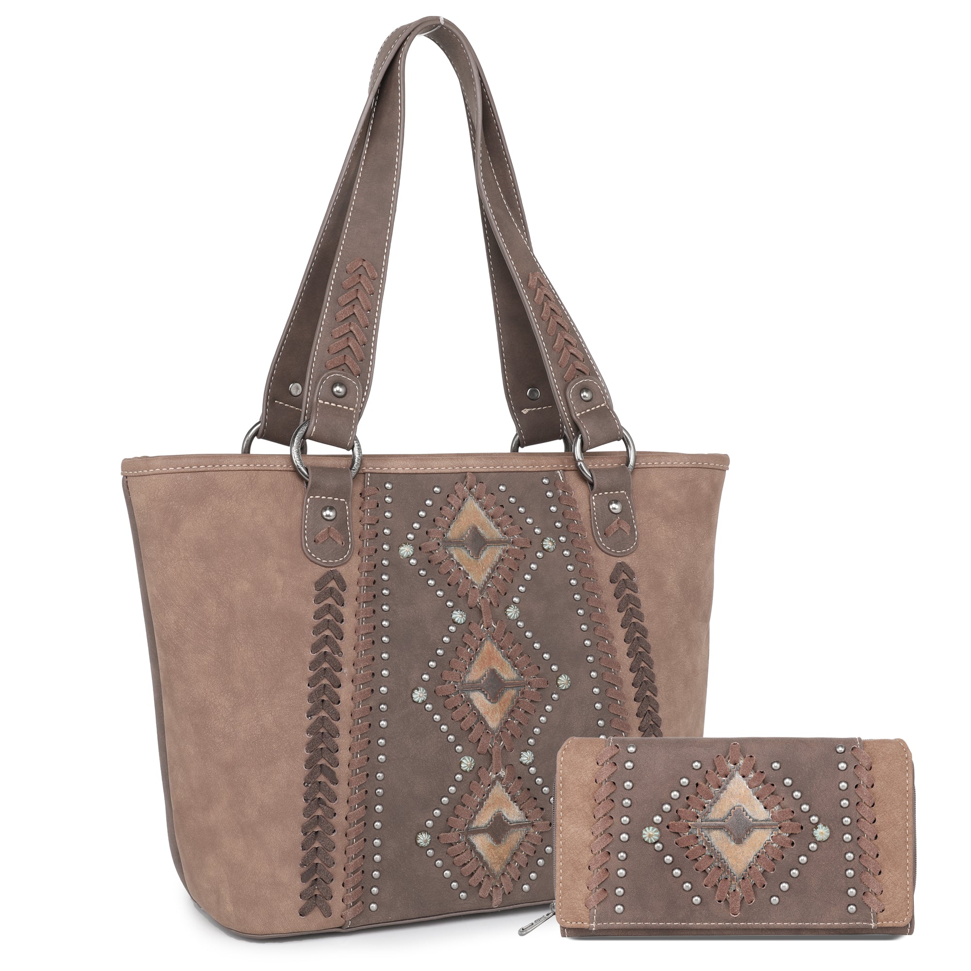 SALE Montana West Aztec Tooled Collection Concealed Carry Tote Set