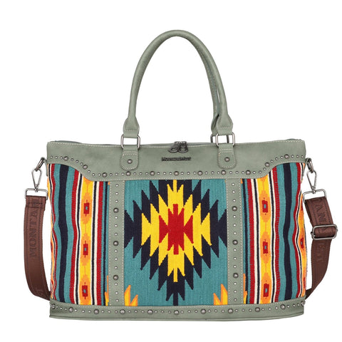 Montana West Aztec Tapestry Collection Weekender Bag - Cowgirl Wear