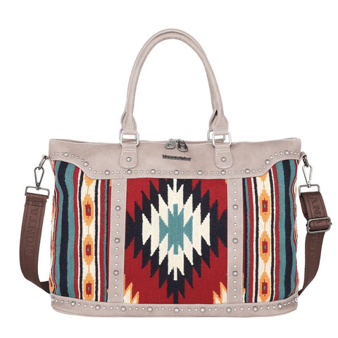 Montana West Aztec Tapestry Collection Weekender Bag - Cowgirl Wear