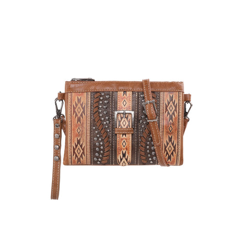 SALE Montana West Aztec Tooled Collection Clutch/Crossbody