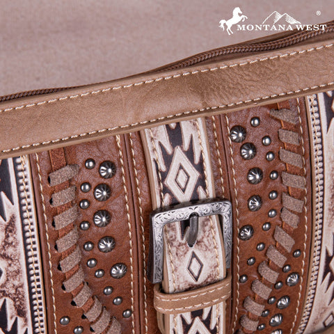 SALE Montana West Aztec Tooled Collection Clutch/Crossbody