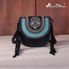 Montana West Fringe Concho Crossbody