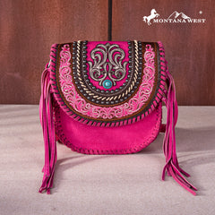 Montana West Fringe Concho Crossbody