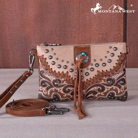 Montana West Cut-Out Floral Wristlet