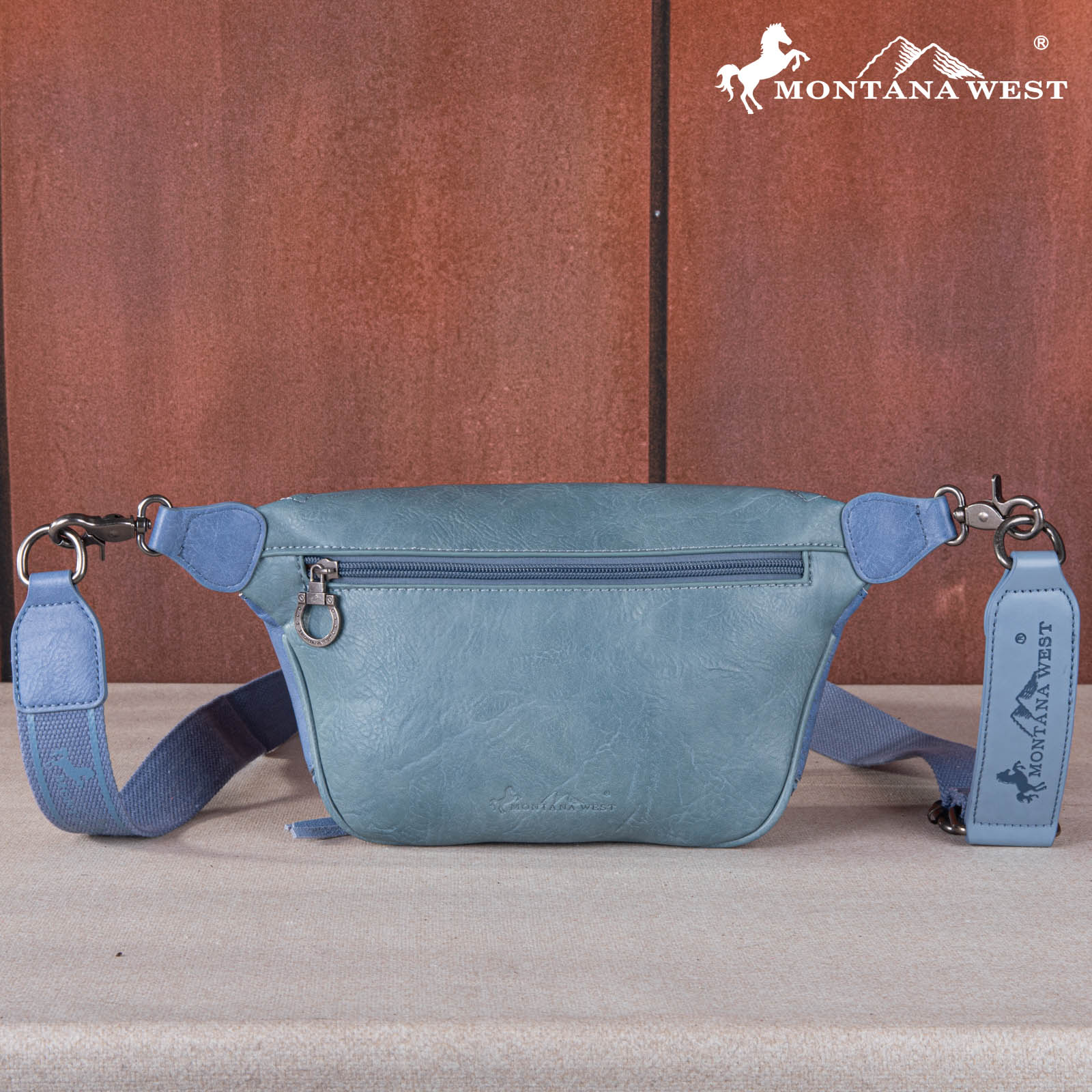 Montana West Studded Whipstitch Fanny Pack
