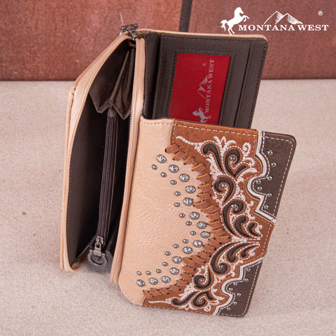 Montana West Embroidered Wallet