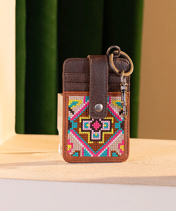 Montana West Pattern Embroidered Card Holder - Montana West World