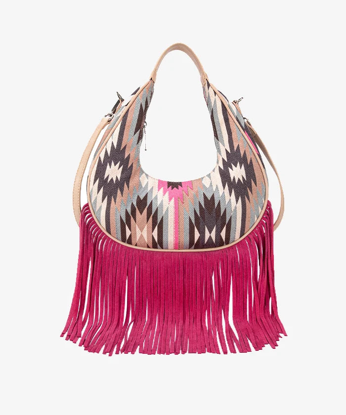 Montana_West_Aztec_Fringe_Hobo_Hot pink