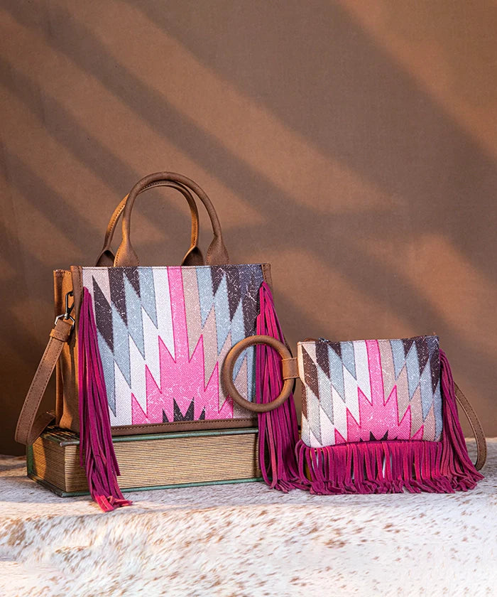 Montana_West_Southwestern_Fringe_Concealed_Carry_Tote_Set_Hot pink