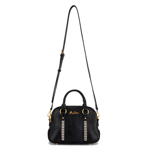 Montana West Whipstitch Dome Satchel Bag