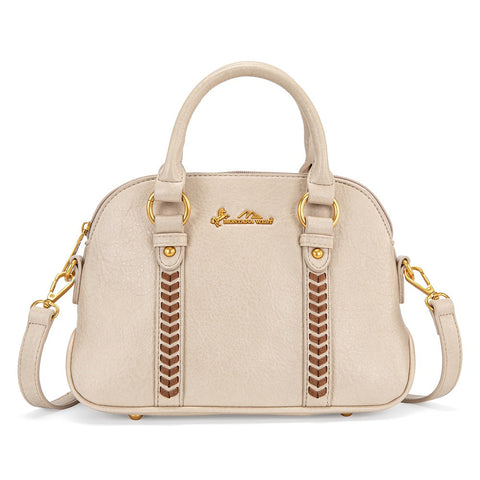 Montana West Whipstitch Dome Satchel Bag