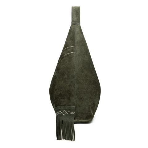 Montana West Boot Stitch Fringe Large Hobo Bag