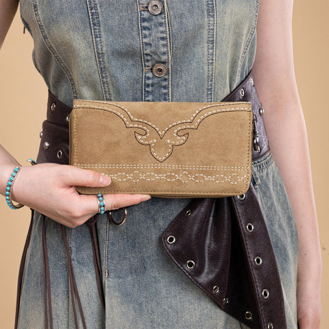 Montana West Boot Stitch Wallet