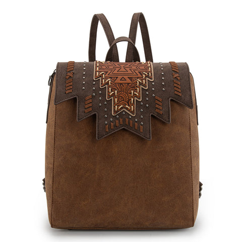 Montana West Tooled Aztec Backpack
