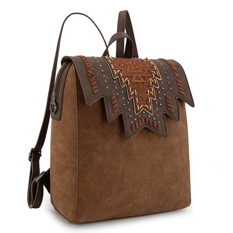 Montana West Tooled Aztec Backpack