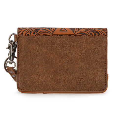 Montana West Tooled Aztec Collection Wrap Wallet