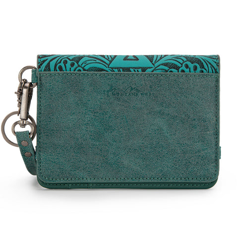 Montana West Tooled Aztec Collection Wrap Wallet