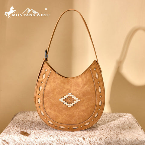 Montana West Western Aztec Cut-Out Hobo Shoulder Bag