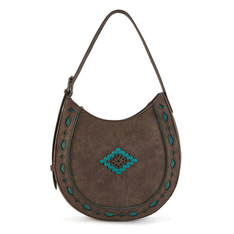 Montana West Western Aztec Cut-Out Hobo Shoulder Bag